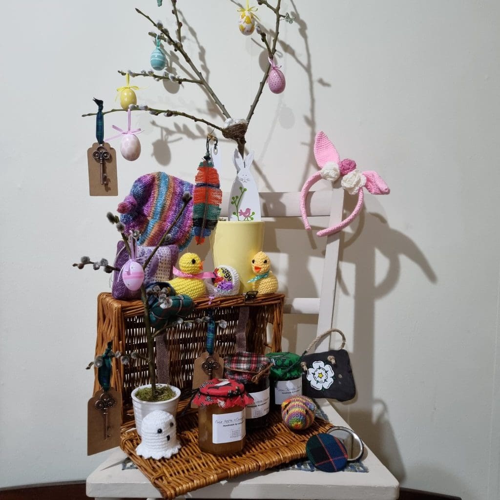 Image showing a selection of items including easter gifts available at the shop.